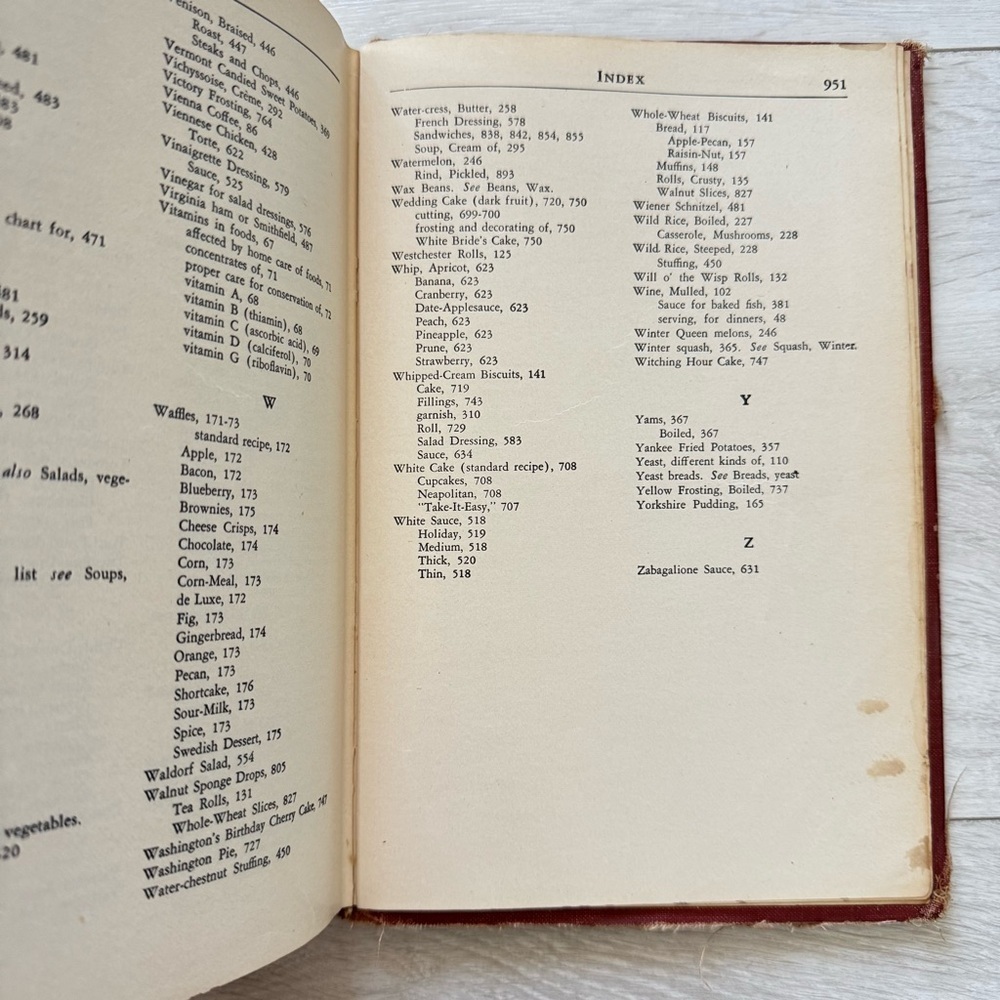 Vintage “Woman’s Home Companion Cookbook” 1946 - Over 900 Recipes Post WWII - Picture 14 of 14